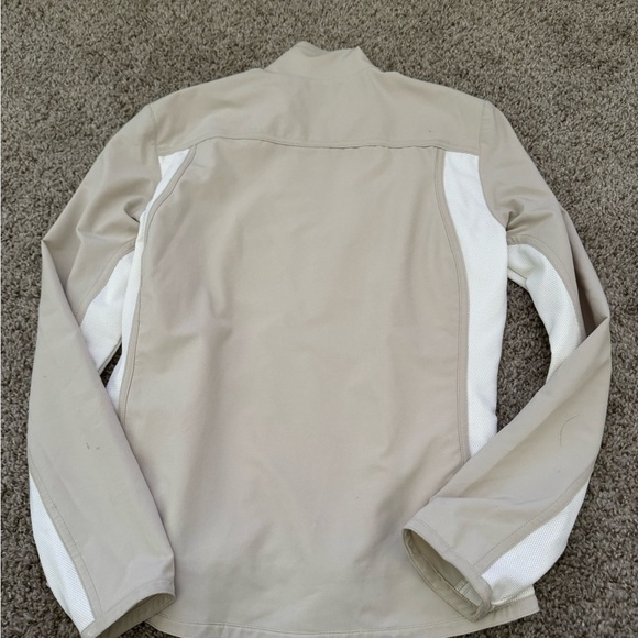 Vintage Tail Tech Full Zip Outerwear Jacket  Windbreaker Size Small Cream Beige - Picture 3 of 6